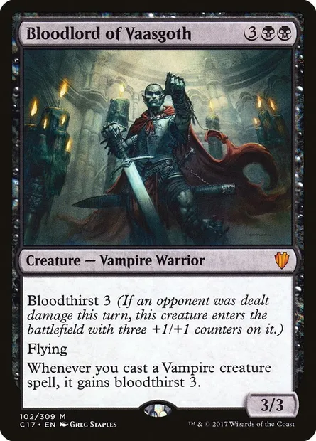 Bloodlord of Vaasgoth, Magic card C17 102 — Commander 2017 set