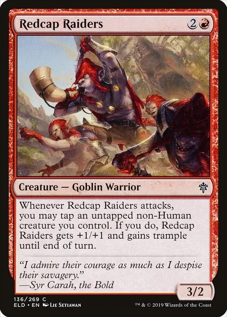 Redcap Raiders, Magic card ELD 136 — Throne of Eldraine set
