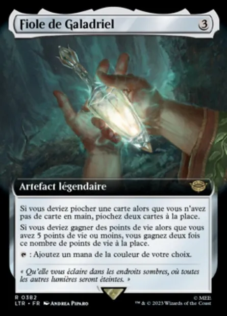 Fiole de Galadriel, carte Magic LTR 382 — extension Le Seigneur des Anneaux : chroniques de la Terre du Milieu