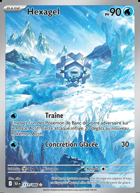 Hexagel, carte Pokémon BLK 111 — extension Foudre Noire