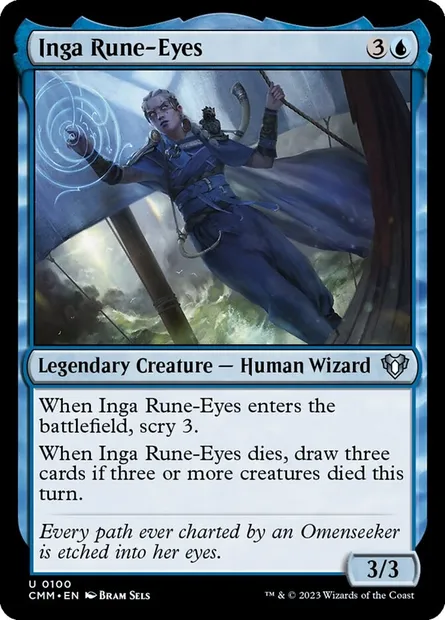 Inga Rune-Eyes, Magic card CMM 100 — Commander Masters set