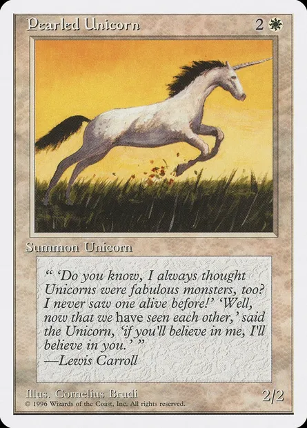 Pearled Unicorn, Magic card ITP 6 — Introductory Two-Player Set set