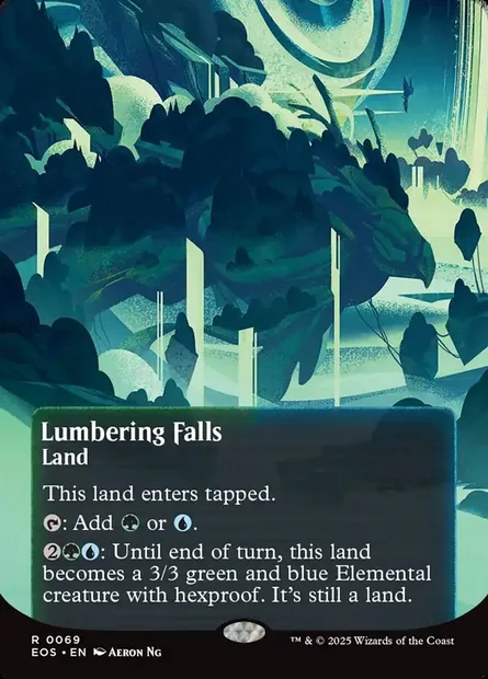 Lumbering Falls, Magic card EOS 69 — Edge of Eternities: Stellar Sights set