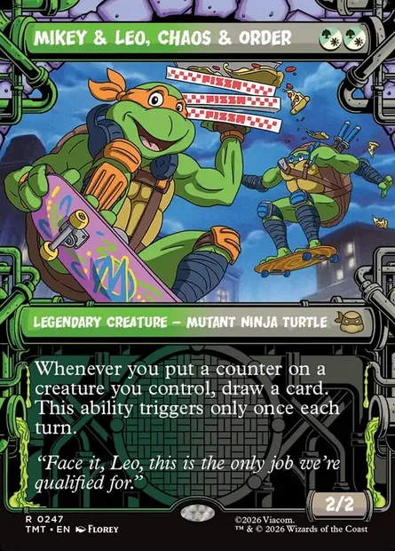 Mikey & Leo, Chaos & Order, Magic card TMT 247 — Teenage Mutant Ninja Turtles set
