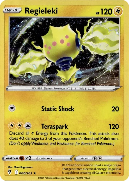 Regieleki, carte Pokémon TDX 060-5 — extension Theme Deck & Blisters Exclusives
