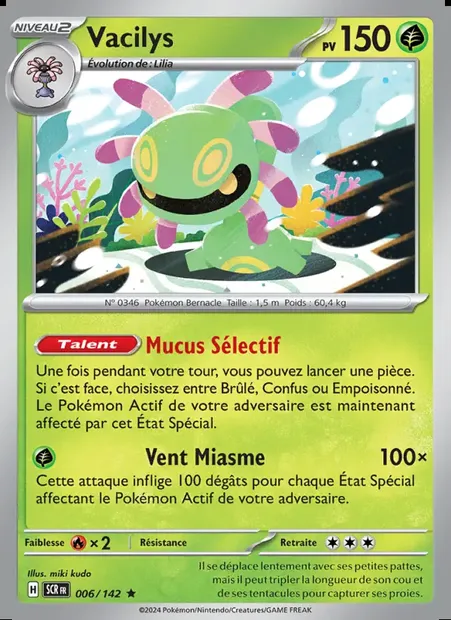 Vacilys, carte Pokémon SCR 006 — extension Couronne Stellaire