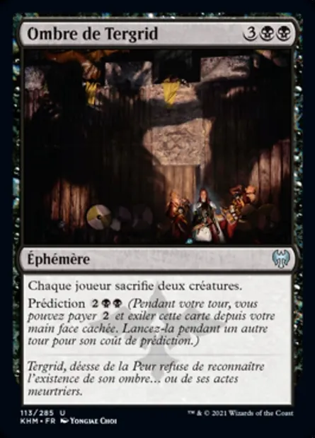 Ombre de Tergrid, carte Magic KHM 113 — extension Kaldheim