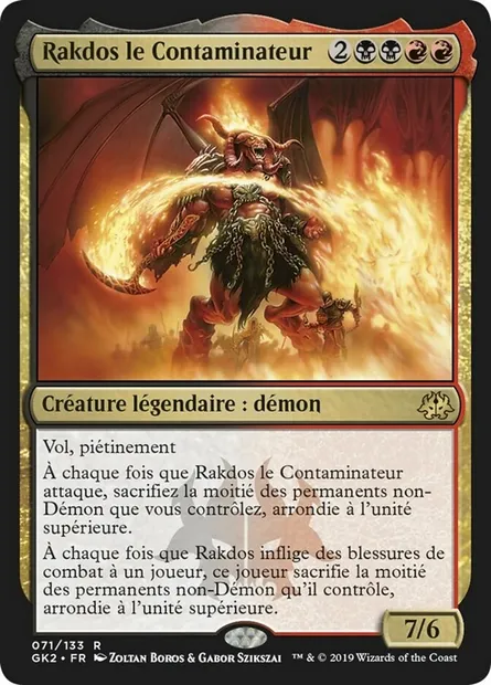 Rakdos le Contaminateur, carte Magic GK2 71 — extension RNA Guild Kit