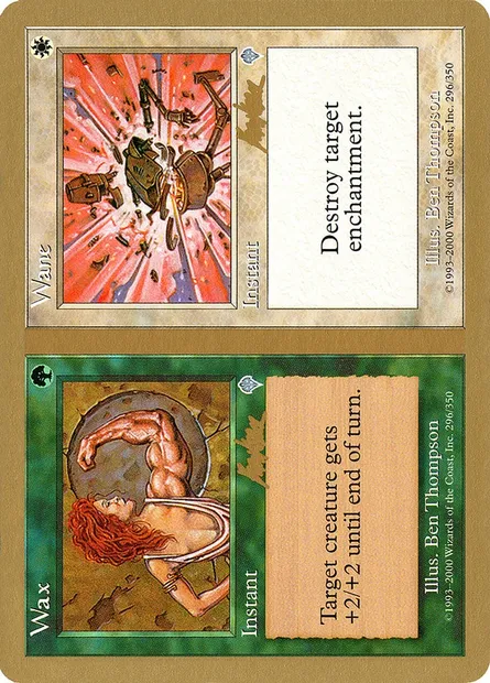 Wax // Wane, carte Magic WC02 bk296 — extension World Championship Decks 2002