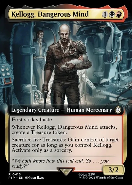 Kellogg, Dangerous Mind, Magic card PIP 415 — Fallout set