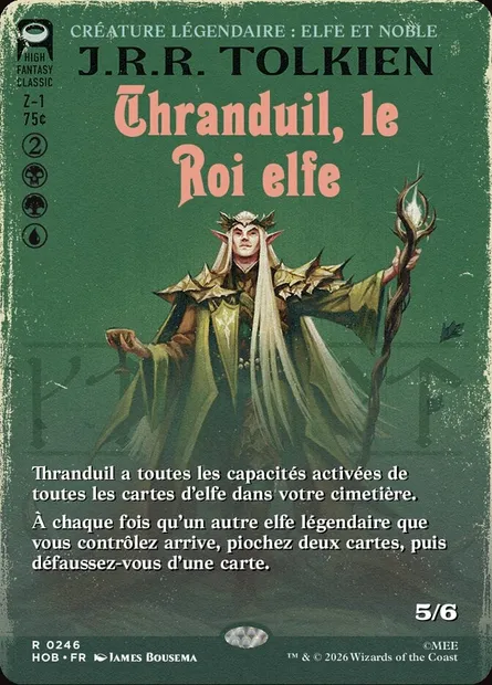 Thranduil, le Roi elfe, carte Magic HOB 246 — extension The Hobbit