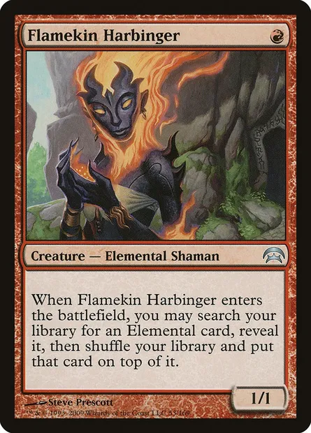 Flamekin Harbinger, Magic card HOP 53 — Planechase set