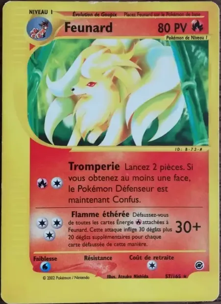 Feunard, carte Pokémon EX 57 — extension Expedition