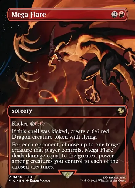 Mega Flare, carte Magic FIC 456 — extension Final Fantasy Commander