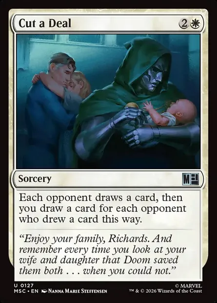 Cut a Deal, Magic card MSC 127 — Marvel Super Heroes Commander set