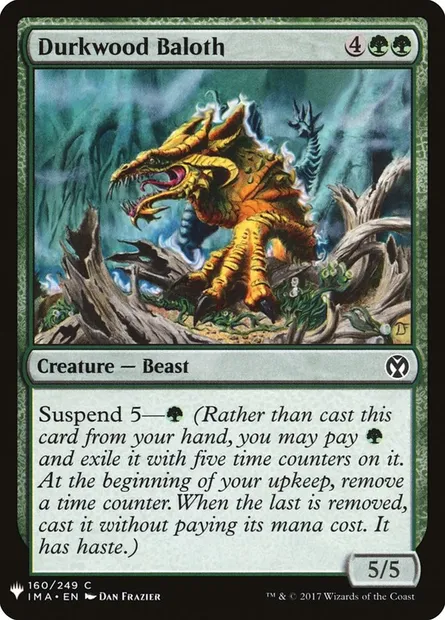 Baloth de Boissambre, carte Magic PLST IMA-160 — extension The List