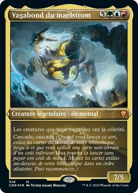 Vagabond du maelstrom, carte Magic CMR 526 — extension Commander Legends