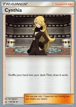 Cynthia, carte Pokémon WCD19 119 — extension World Championship Decks 2019