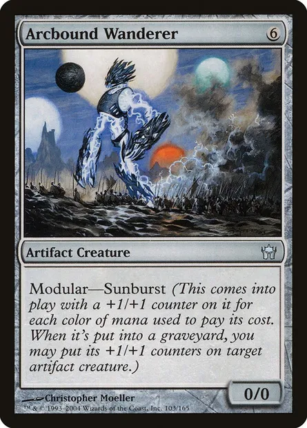 Arcbound Wanderer, Magic card 5DN 103 — Fifth Dawn set