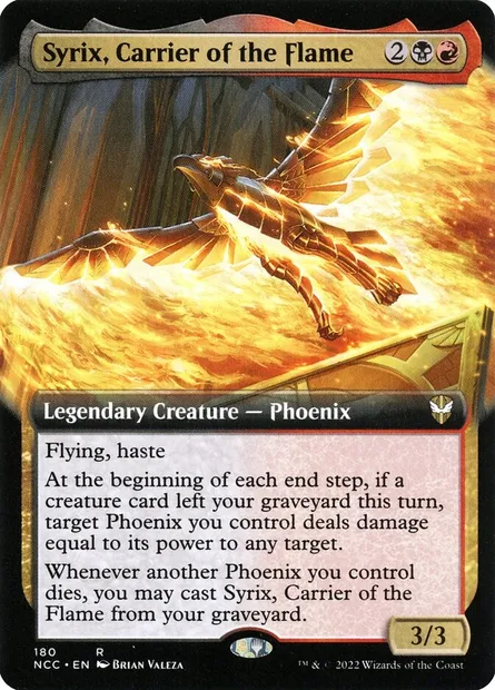 Syrix, Carrier of the Flame, Magic card NCC 180 — New Capenna Commander set