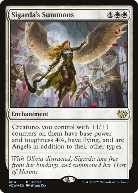 Sigarda's Summons, Magic card VOW 404 — Innistrad: Crimson Vow set