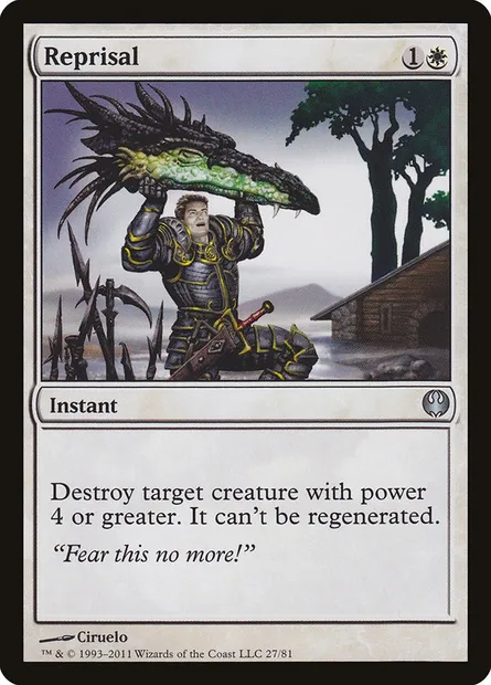 Reprisal, Magic card DDG 27 — Duel Decks: Knights vs. Dragons set