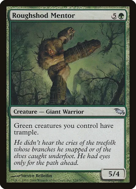 Roughshod Mentor, Magic card SHM 128 — Shadowmoor set