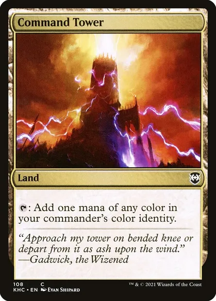 Command Tower, Magic card KHC 108 — Kaldheim Commander set