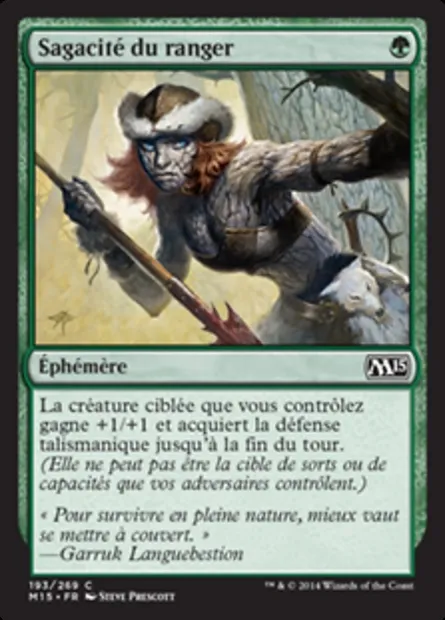 Sagacité du ranger, carte Magic M15 193 — extension Magic 2015