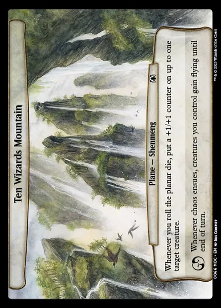 Ten Wizards Mountain, Magic card MOC 66 — March of the Machine Commander set