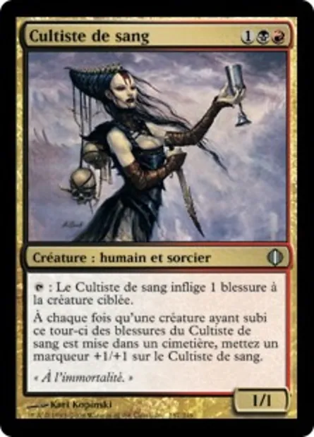 Cultiste de sang, carte Magic ALA 157 — extension Les éclats d'Alara