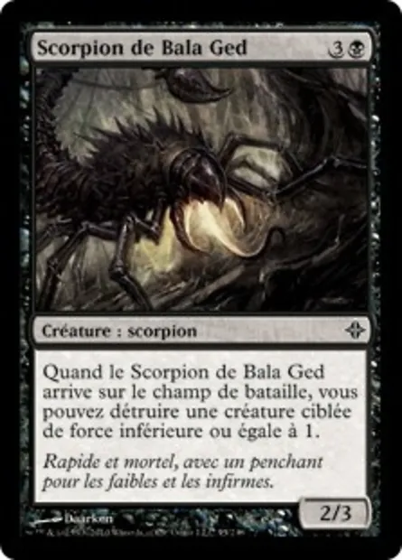 Scorpion de Bala Ged, carte Magic ROE 95 — extension L'ascension des Eldrazi