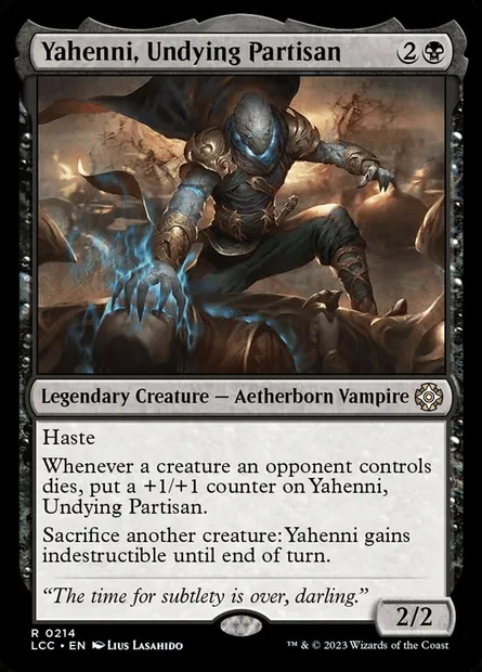 Yahenni, Undying Partisan, Magic card LCC 214 — The Lost Caverns of Ixalan Commander set