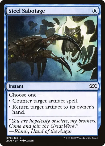 Steel Sabotage, Magic card 2XM 70 — Double Masters set