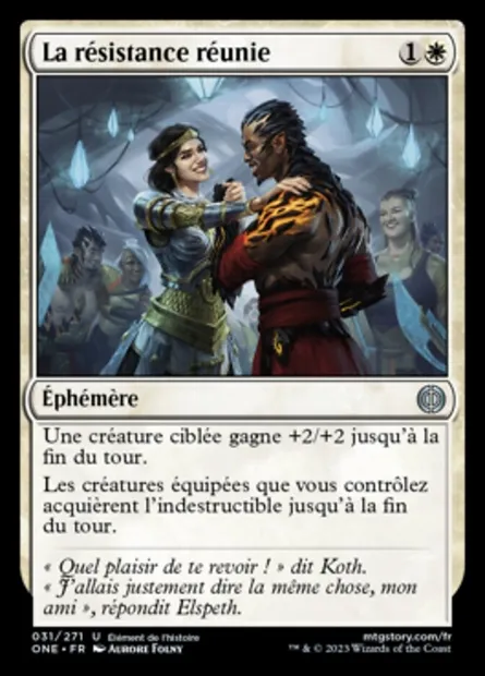 La résistance réunie, carte Magic ONE 31 — extension Tous Phyrexians
