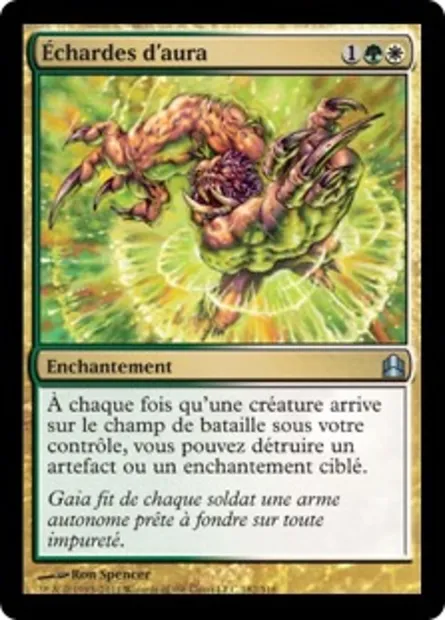 Échardes d'aura, carte Magic CMD 182 — extension Commander 2011