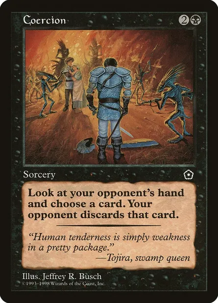 Coercition, carte Magic P02 66 — extension Portal Second Age