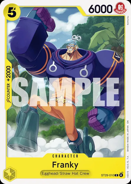 Franky, One Piece card ST29-010 — Egghead set