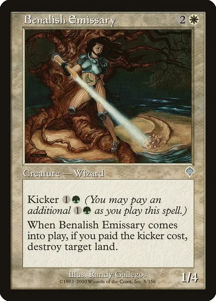 Benalish Emissary, Magic card INV 5 — Invasion set