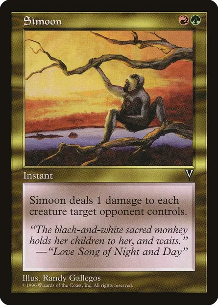 Simoun, carte Magic VIS 136 — extension Visions