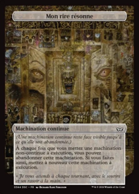 Mon rire résonne, carte Magic DSC 344 — extension Duskmourn: House of Horror Commander