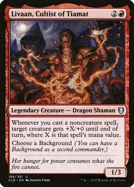 Livaan, Cultist of Tiamat, Magic card CLB 188 — Commander Legends: Battle for Baldur's Gate set