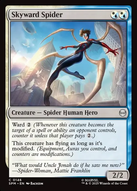Skyward Spider, Magic card SPM 146 — Marvel's Spider-Man set