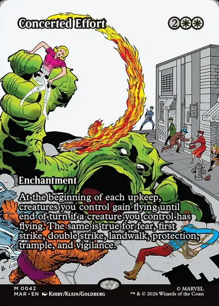 Concerted Effort, Magic card MAR 42 — Marvel Universe set