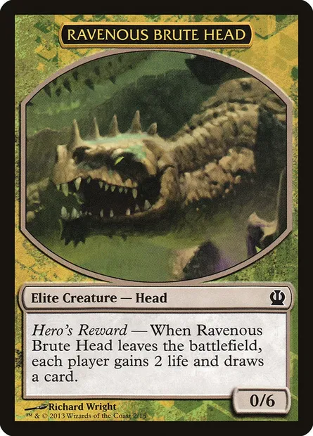 Ravenous Brute Head, carte Magic TFTH 2 — extension Face the Hydra