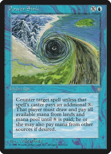 Power Sink, Magic card ICE 91 — Ice Age set