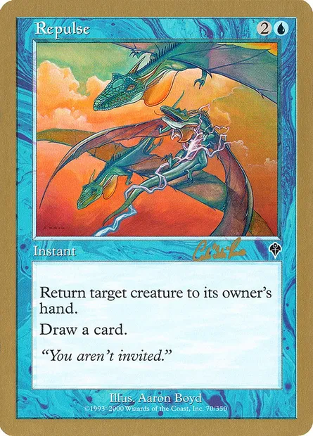 Répulsion, carte Magic WC02 cr70 — extension World Championship Decks 2002