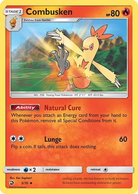 Combusken, Pokémon card DRM 5 — Dragon Majesty set