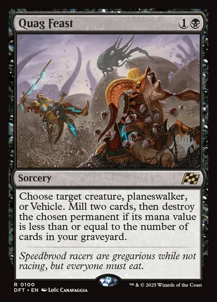 Quag Feast, Magic card PDFT 100p — Aetherdrift Promos set