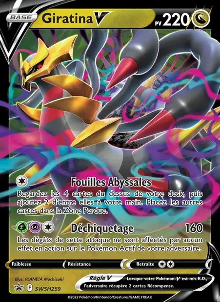 Giratina V, carte Pokémon SWSH 259 — extension Promo SWSH